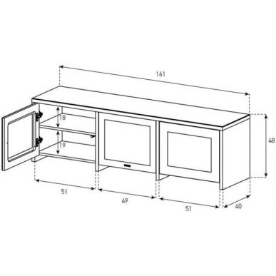 Стойка для ТВ Sonorous LB 1621 WNT